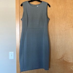Calvin Klein Gray Scuba Dress - Size 12.